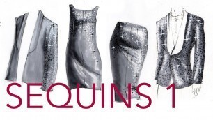 'Fashion Illustration Tutorial: Sequins (Part 1/2)'