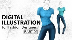 'Digital Fashion Illustration Using only Mouse | PART 01 | PHOTOSHOP | AAVRITI'