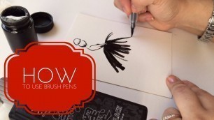 'How to use brush pens and Chinese ink for Fashion Illustration'