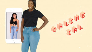 'This Is What 7 Pairs of Fashion Nova Jeans Look Like In Real Life | Online, IRL | ELLE'