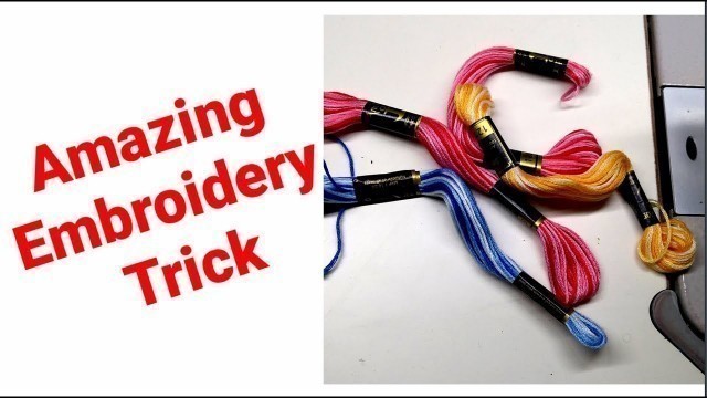 'Embroidery stitching Trick with / normal machine embroidery EMODE'