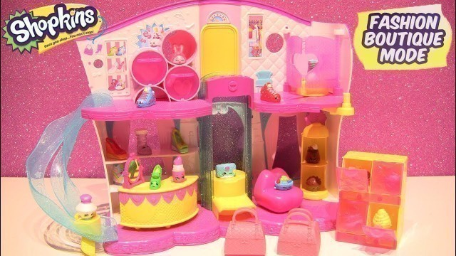 'NEW Shopkins Fashion Boutique Playset 4 Exclusive Shopkins Fashion Spree Season 3'