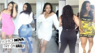 'Real Fashion Nova/ Fashion Nova Curve Try-On Haul! Getting Dressed on Camera! Thick/Plus Size Haul.'