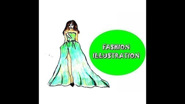 'Fashion Sketching Imajinasi Fernince Color   How to become a Dress fashion designer'