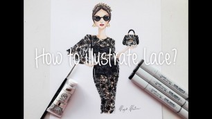 'Fashion Illustration - How to illustrate Lace?'