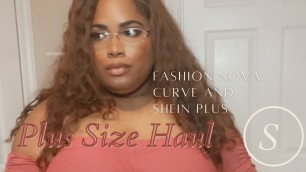 'Plus Size Fashion|| Fashion Nova Curve and SHEIN Plus Size Haul|| READ THE DESCRIPTION BOO'