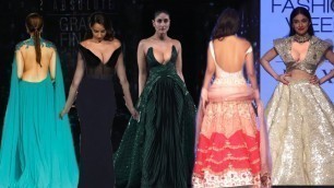'Bollywood Actresses Gorgeous Entry on Ramp Walk @LFW2020 | Ileana D\'Cruz, Kareena, Malaika, Nora'