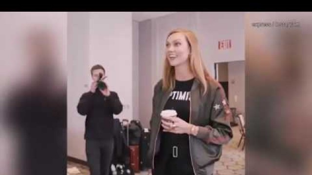'Go behind the scenes for the Karlie Kloss x Express runway show'