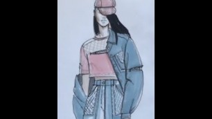 'How to make collection development with fashion sketching'