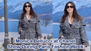 'Monica Bellucci at ChanelShow During Paris Fashion Week'