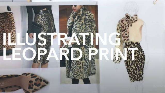 'Fashion Illustration Tutorial: Leopard Print 5 Different Ways'