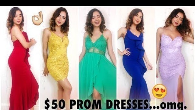 'TESTING FASHION NOVA PROM DRESSES...UNDER $50?!? *super impressed*'