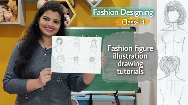 '#FDclass-14 Fashion figure illustration drawing tutorials for beginners'