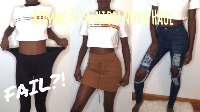 'Romwe.com and Fashion Nova Haul pt. 2 | Chardelle Derogene'