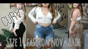 'Fashion Nova CURVY Size 14 try on haul. (Bought some trendy items 