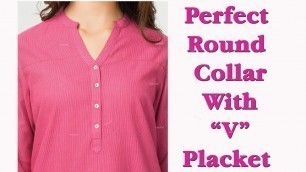 'Perfect round collar with, Perfect \'V\' placket ,with English subtitles part 2 EMODE'