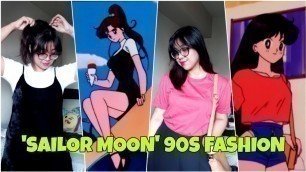 'Recreating \'Sailor Moon\' 90s Fashion | Quick Animé Lookbook | #オタク垢抜けた選手権2020'
