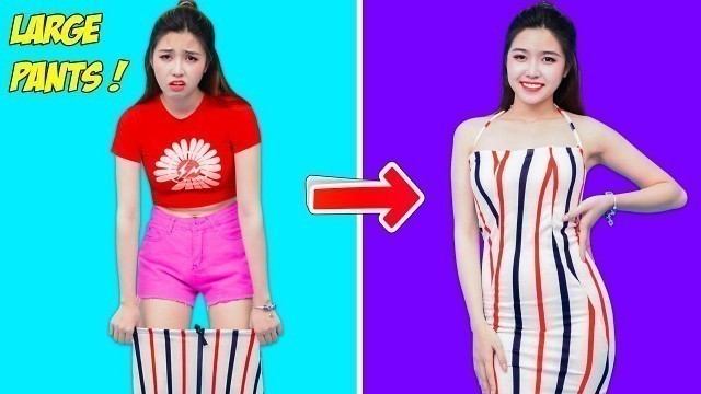 'Girl DIY ! 23 SUPER COOL CLOTHES HACKS FOR GIRLS | Smart DIY Clothing Hacks And Fashion Hack Ideas'