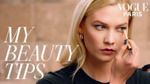 'Karlie Kloss\'s 3 minute day to night makeup | My Beauty Tips | Vogue Paris'