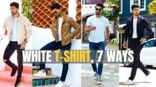 '7 Fresh Ways To Wear A White T-Shirt'