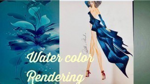 'Fashion illustration for beginners | how to use water color | fashion drawing for beginners'
