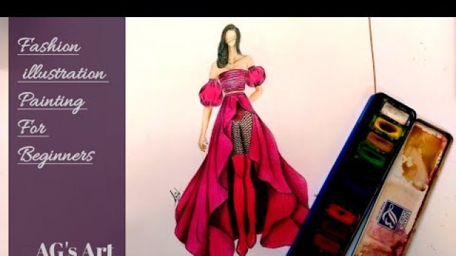 'Fashion Illustration Painting For Beginners | Easy Version'