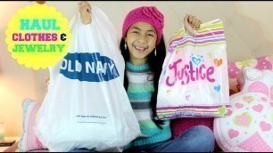 'Justice and Old Navy Haul | Clothes and Jewelry Haul|  B2cutecupcakes'