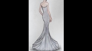 'HOW TO DRAW GOWN | FASHION ILLUSTRATION TUTORIAL | PART 1'