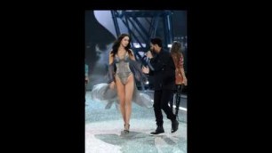 'Bella Hadid and The Weeknd  at Victoria`s Secret Fashion Show 2016 Paris'