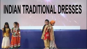 'INDIAN TRADITIONAL DRESS KIDS FASHION SHOW  | INDIAN DRESS IDEAS | TRADITIONAL DRESS OF INDIAN STATE'