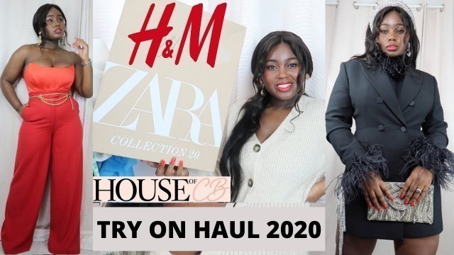 'HUGE ZARA H&M & HOUSE OF CB HAUL | NEW IN HOLIDAY OUTFITS TRY ON HAUL 2020 | Fashion\'s Playground'