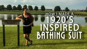 'my1928 - I followed a 1920\'s men\'s bathing suit tutorial with no sewing required'