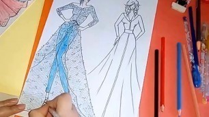 'fashion sketching 2:how to draw moroccan caftan 