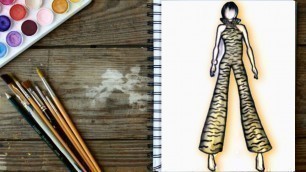 'Fashion Illustration Painting for Beginners (Easy version) - creative canvas'