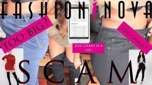 'FASHIONNOVA, SCAM! SIZE CHART IS A LIE! TOO BIG! TOO SMALL! | SERENEBROWNIE'