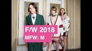 'Gucci Cruise Spring/Summer 2018 Men\'s/Women Runway Show | Global Fashion News'