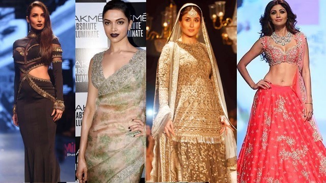 'Bollywood HOTTIES Ramp Walk | Kareena, Deepika, Malaika | Lakme Fashion Week 2016'