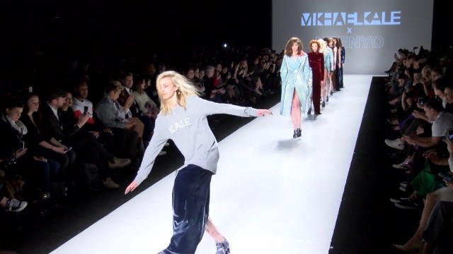 'Many models trip and fall during Mikhael Kale Fall/Winter 2016 (Toronto Fashion Week)'