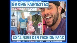 'BARBIE FAVORITES - TOYS R US EXCLUSIVE - KEN FASHION PACK - DOLL REVIEW'