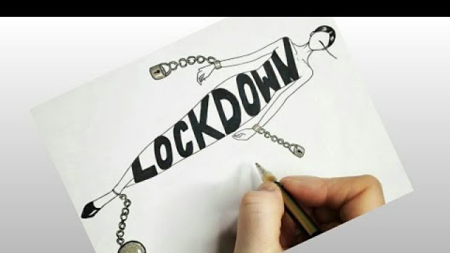 'Lockdownlife, Covid, Fashion Illustration Sketch ( Artकार )'
