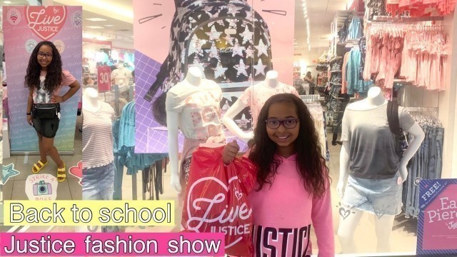 'BACK TO SCHOOL FASHION SHOW AT JUSTICE || outfit try on!'