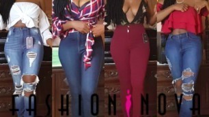 'FASHION NOVA JEANS REVIEW AND TRY ON HAUL|| SIZE GUIDE AND TIPS'