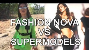 'Fashion Nova \'Models\' VS Real Supermodels | SKINNI TV'