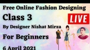 'Free Online Fashion Designing Course For Beginners Class 3 Hindi/Urdu'