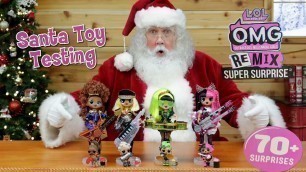 'OMG REMIX | LOL Super Surprise Unboxing  | Santa unboxes | Rocks Star Fashion OMG Dolls'