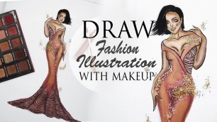 'Draw Fashion illustration with makeup | Tijana Arsenijevic'