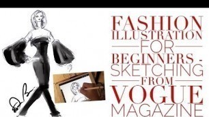 'How to Draw: Fashion Illustration for Beginners- Draw from a Vogue Cover with IPad & Procreate App'