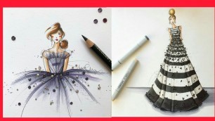 'Best Drawings pictures and creative ideas for beginners.Drawing ideas| Best Fashion design pictures.'