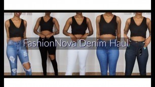 'Fashion Nova Denim Haul | Tall Girl Edition | 5\'10\"'