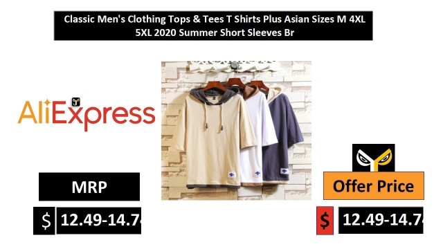 'Classic Men\'s Clothing Tops & Tees T Shirts Plus Asian Sizes M 4XL 5XL 2020 Summer Short Sleeves Br'